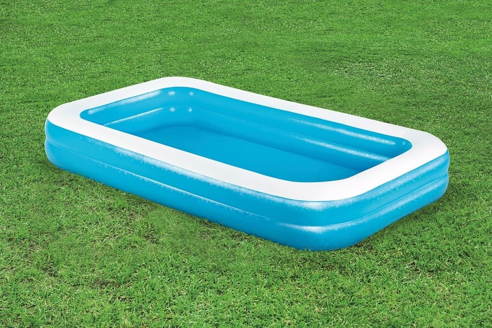 PISCINA GONFIABILE FAMILIARE 305 X 183 X 46 CM RETTANGOLARE 2 ANELLI GIARDINO 54150 - 11