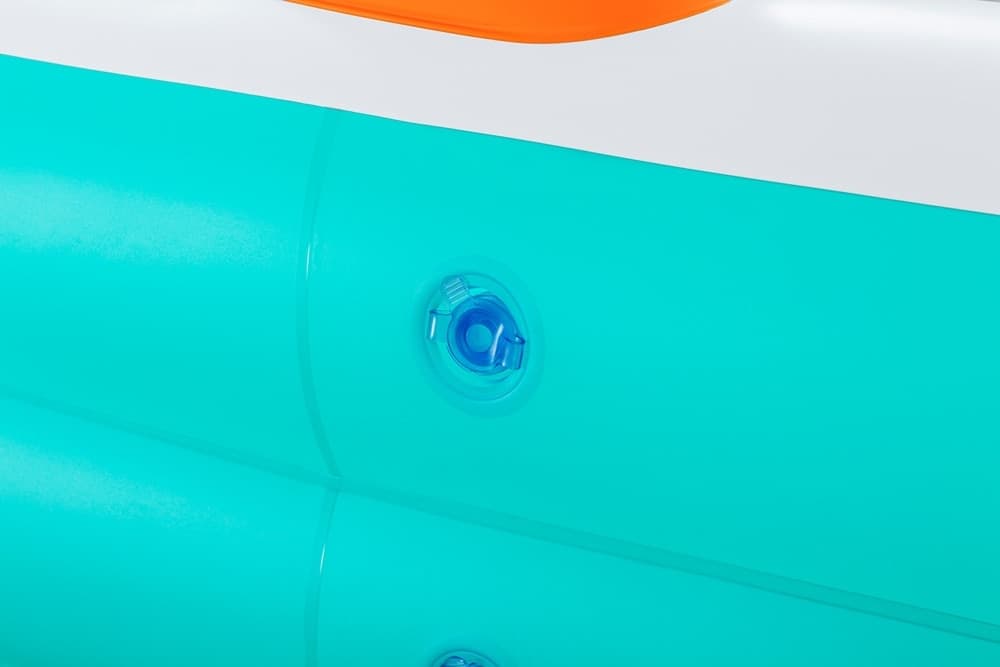 PISCINA GONFIABILE FAMILIARE CON CANESTRO DA BASKET PALLONE 251X168X102 CM GIARDINO 54445 - 10