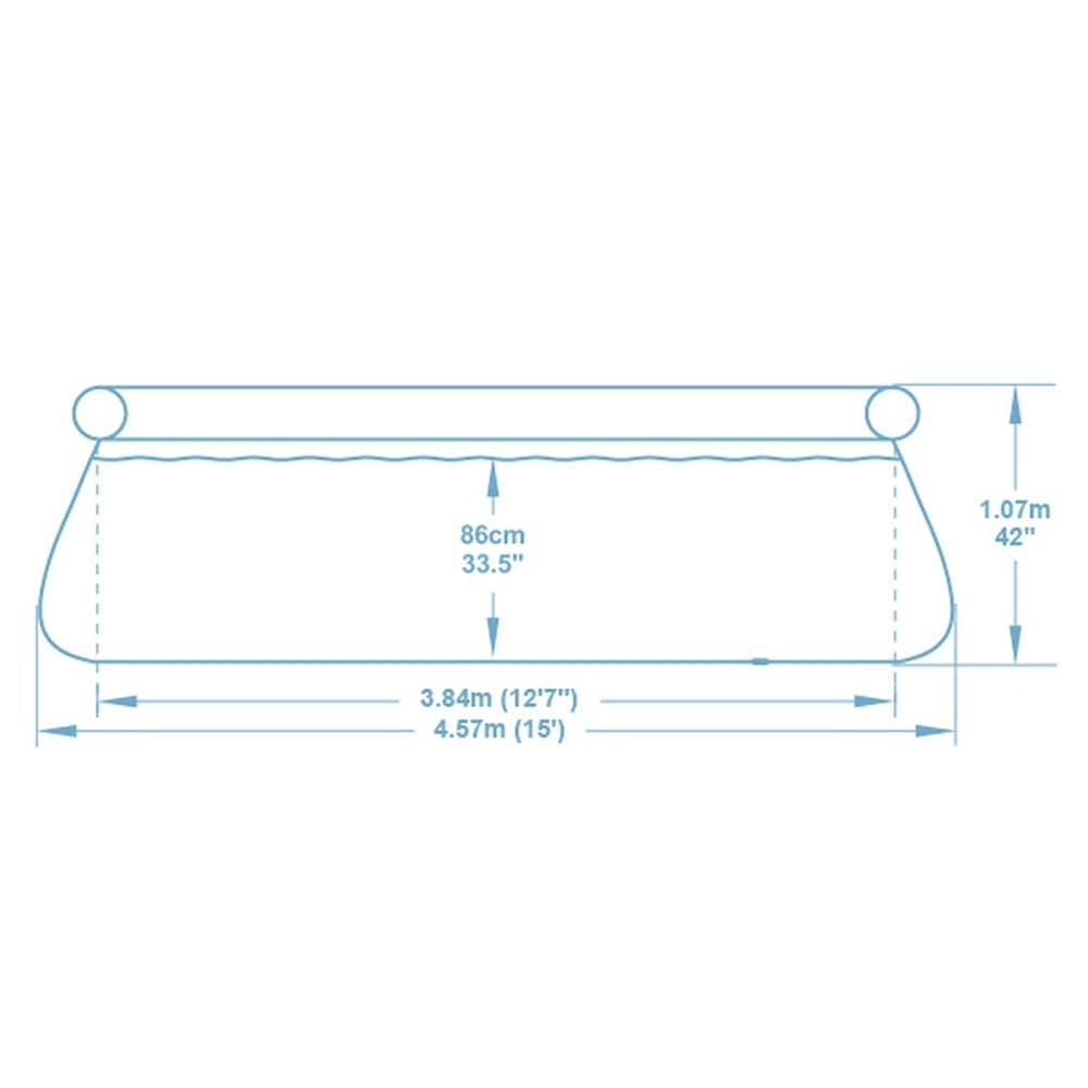 PISCINA FUORI TERRA FAST SET CON POMPA FILTRO Ø457X107CM DESIGN GEOMETRICO ROTONDA 57372 - 12