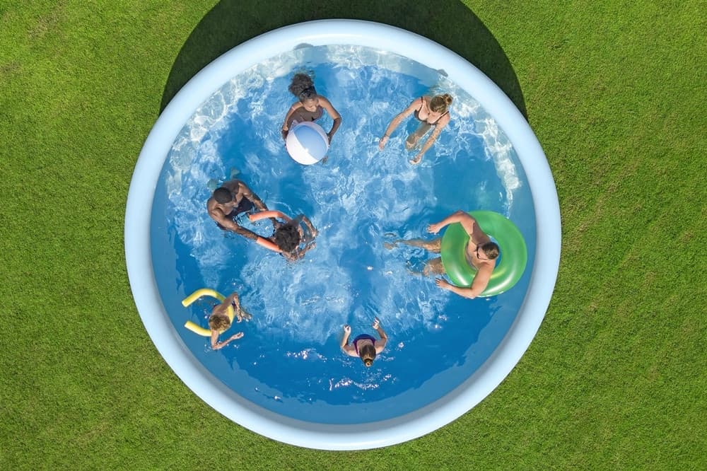 PISCINA FUORI TERRA FAST SET CON POMPA FILTRO Ø457X107CM DESIGN GEOMETRICO ROTONDA 57372 - 6
