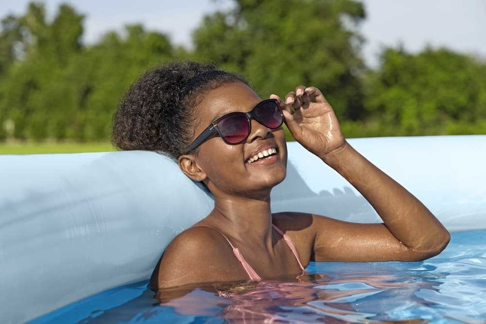 PISCINA FUORI TERRA FAST SET CON POMPA FILTRO Ø457X107CM DESIGN GEOMETRICO ROTONDA 57372 - 8