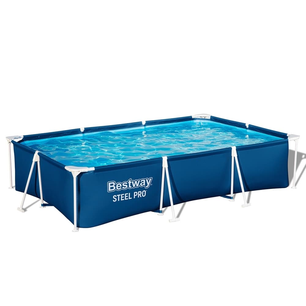 PISCINA RETTANGOLARE STEEL PRO CON STRUTTURA IN ACCIAIO POMPA FILTRO 300X201X66CM 56411 - 9