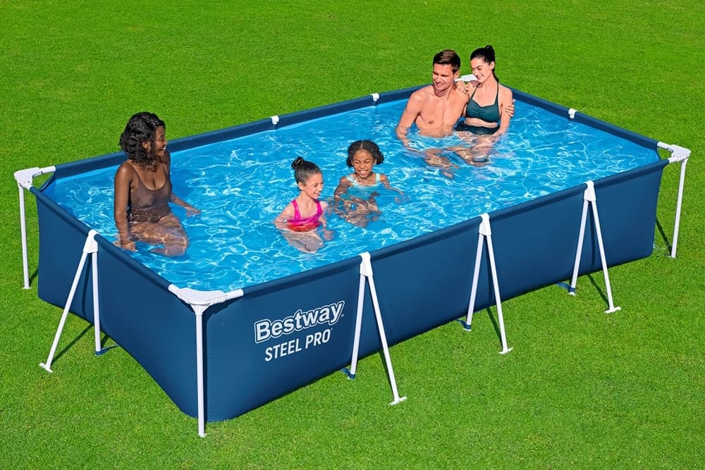 PISCINA FUORI TERRA RETTANGOLARE STEEL PRO CON TELAIO SENZA POMPA 400X211X81 CM 56405 - 3