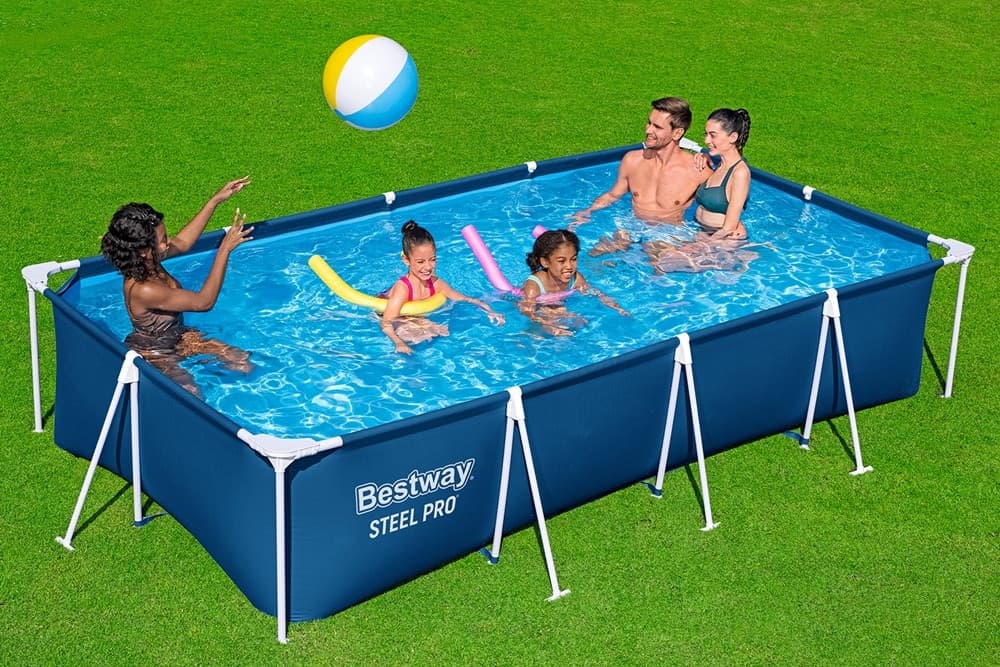 PISCINA FUORI TERRA RETTANGOLARE STEEL PRO CON TELAIO SENZA POMPA 400X211X81 CM 56405 - 10