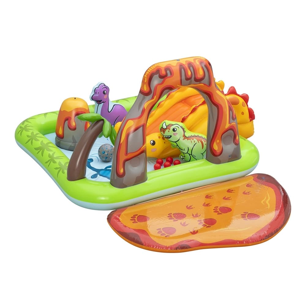 CENTRO PARCO GIOCHI ACQUATICO A FORMA DI VULCANO GONFIABILE PISCINA 262X188X102CM 53172 - 10