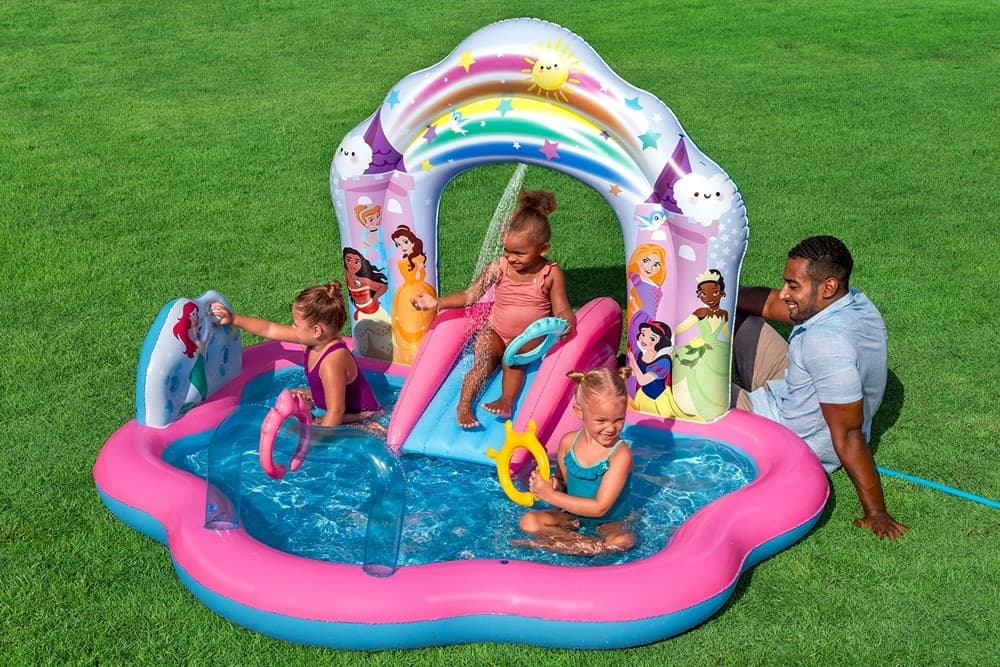 CENTRO GIOCHI ACQUATICO PRINCESS ENCHANTED WORLD 221X193X140CM GONFIABILE PISCINA 9103 - 3