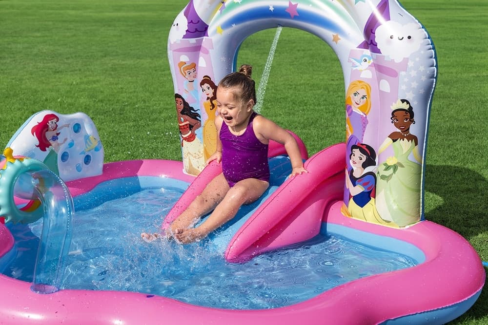 CENTRO GIOCHI ACQUATICO PRINCESS ENCHANTED WORLD 221X193X140CM GONFIABILE PISCINA 9103 - 4
