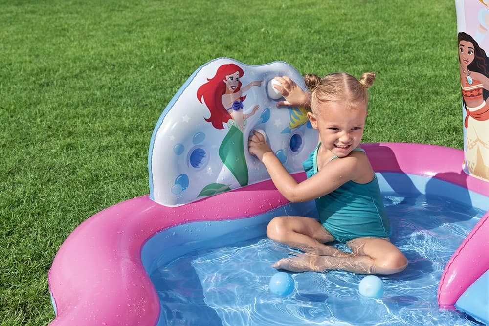 CENTRO GIOCHI ACQUATICO PRINCESS ENCHANTED WORLD 221X193X140CM GONFIABILE PISCINA 9103 - 5
