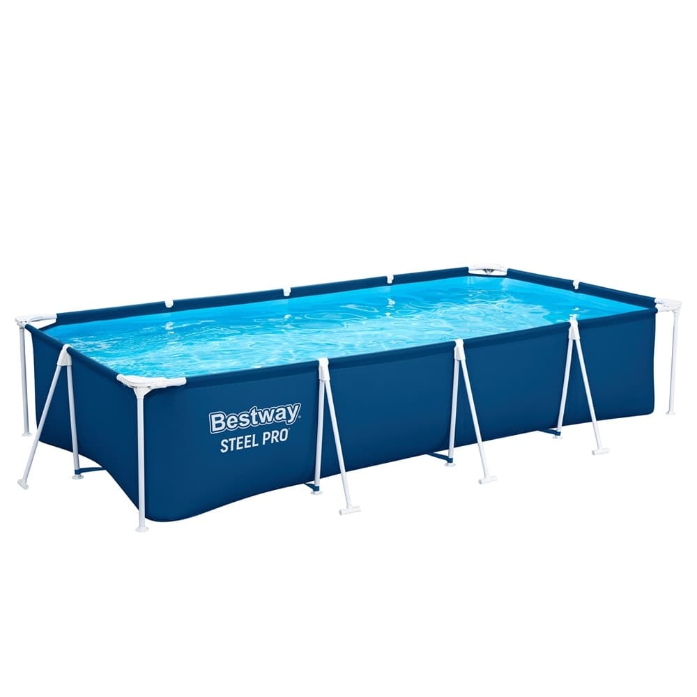 PISCINA RETTANGOLARE STEEL PRO CON STRUTTURA IN ACCIAIO POMPA FILTRO 400X211X81CM 56424 - 12