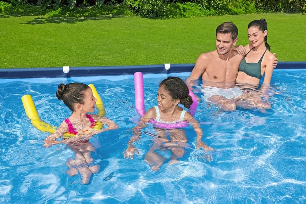PISCINA RETTANGOLARE STEEL PRO CON STRUTTURA IN ACCIAIO POMPA FILTRO 400X211X81CM 56424 - 7