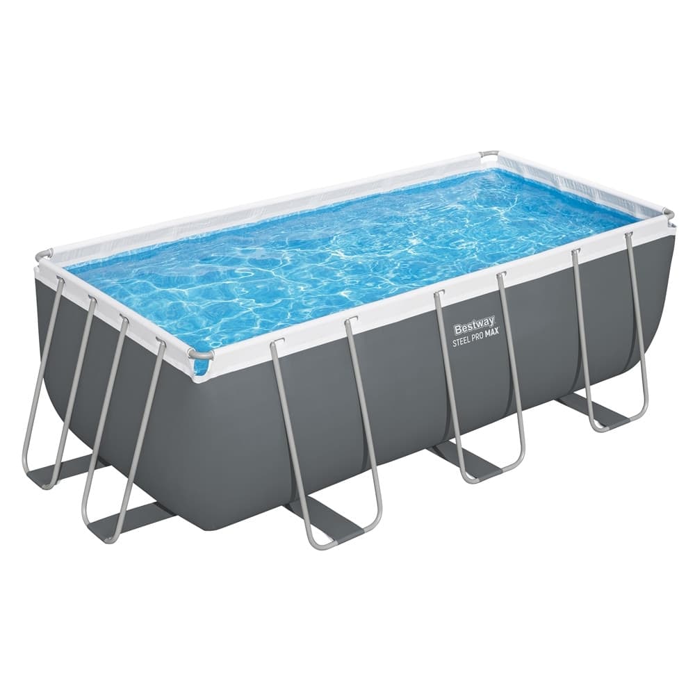 PISCINA RETTANGOLARE STEEL PRO MAX CON STRUTTURA ACCIAIO POMPA FILTRO 412X201X122CM 56456 - 11