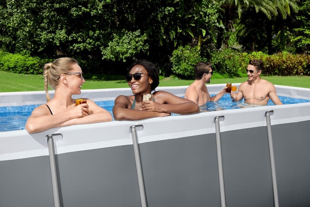 PISCINA RETTANGOLARE STEEL PRO MAX CON STRUTTURA ACCIAIO POMPA FILTRO 412X201X122CM 56456 - 7