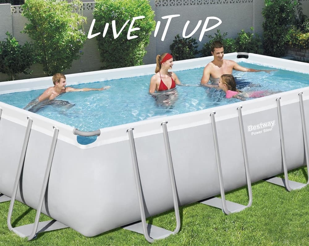 PISCINA FUORI TERRA POWER STEEL CON STRUTTURA POMPA FILTRO 549X274X122CM RETTANGOLARE 56465 - 3