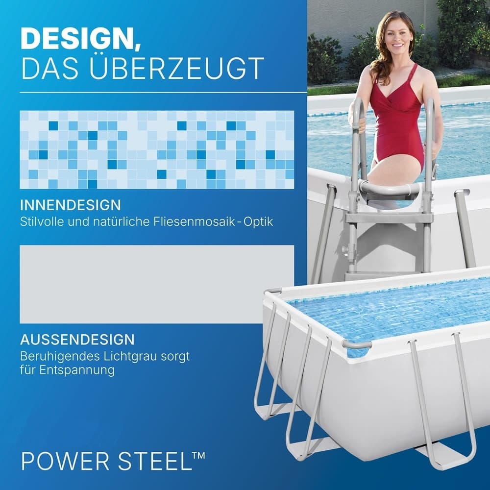 PISCINA FUORI TERRA POWER STEEL CON STRUTTURA POMPA FILTRO 549X274X122CM RETTANGOLARE 56465 - 6