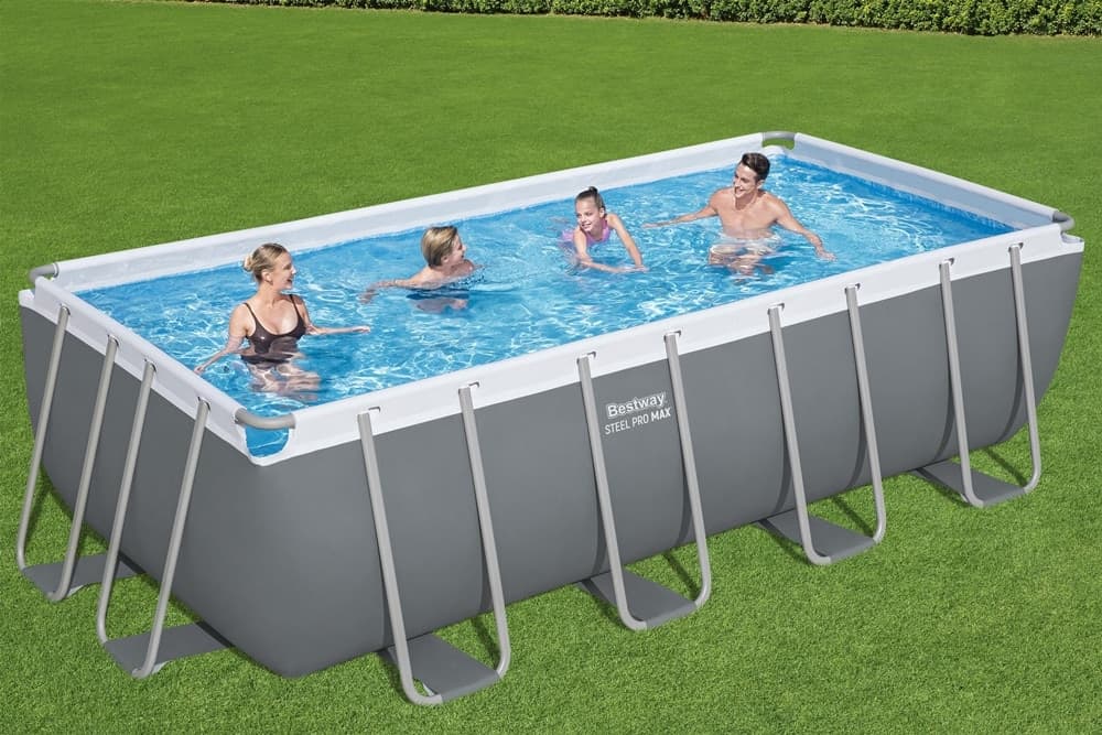 PISCINA FUORI TERRA RETTANGOLARE STEEL PRO MAX CON STRUTTURA POMPA FILTRO 488X244X122CM 56670 - 3