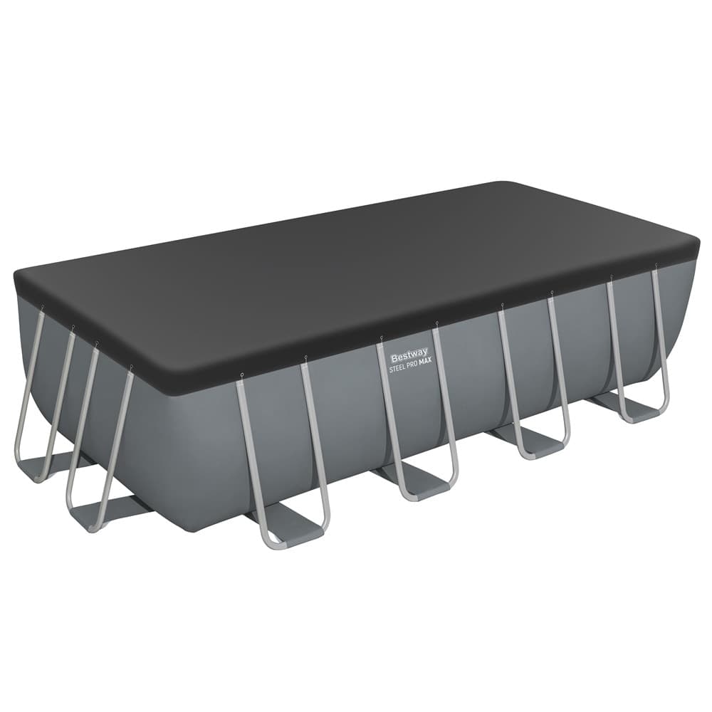 PISCINA FUORI TERRA RETTANGOLARE STEEL PRO MAX CON STRUTTURA POMPA FILTRO 488X244X122CM 56670 - 10