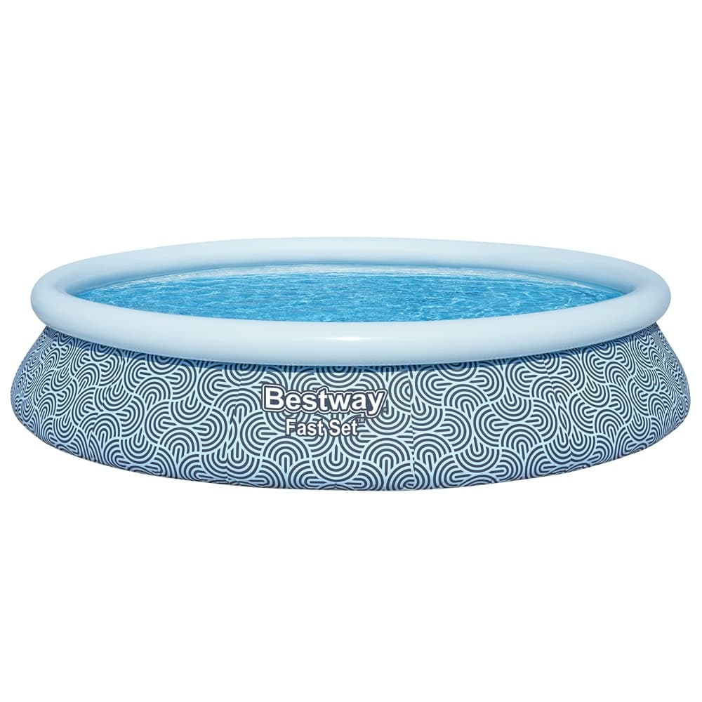 PISCINA FUORI TERRA FAST SET CON POMPA FILTRO Ø457X84CM DESIGN GEOMETRICO ROTONDA 57313 - 9