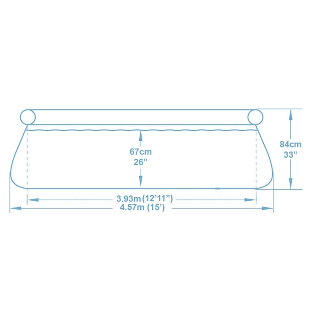 PISCINA FUORI TERRA FAST SET CON POMPA FILTRO Ø457X84CM DESIGN GEOMETRICO ROTONDA 57313 - 10