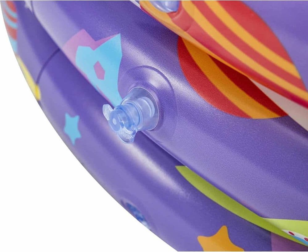PISCINA GONFIABILE GIARDINO A 3 ANELLI GIOCO PER BAMBINI CON PALLINE Ø 102 CM 52466 - 3