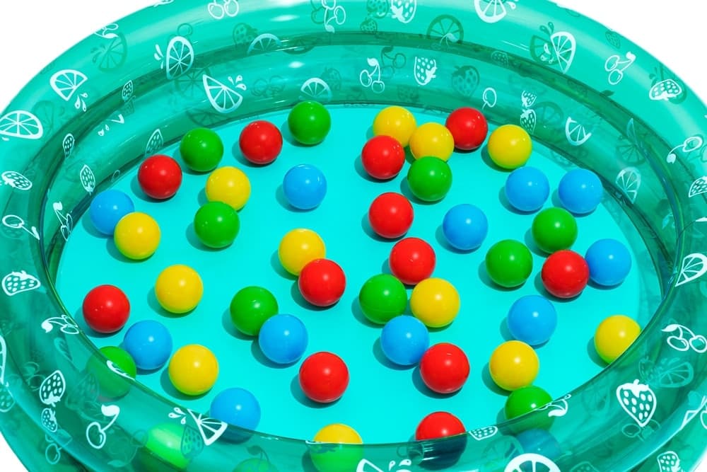 PISCINA GONFIABILE 2 ANELLI MOTIVO FRUTTA CON PALLINE DA GIOCO PER BAMBINI Ø91X20CM 51141 - 6
