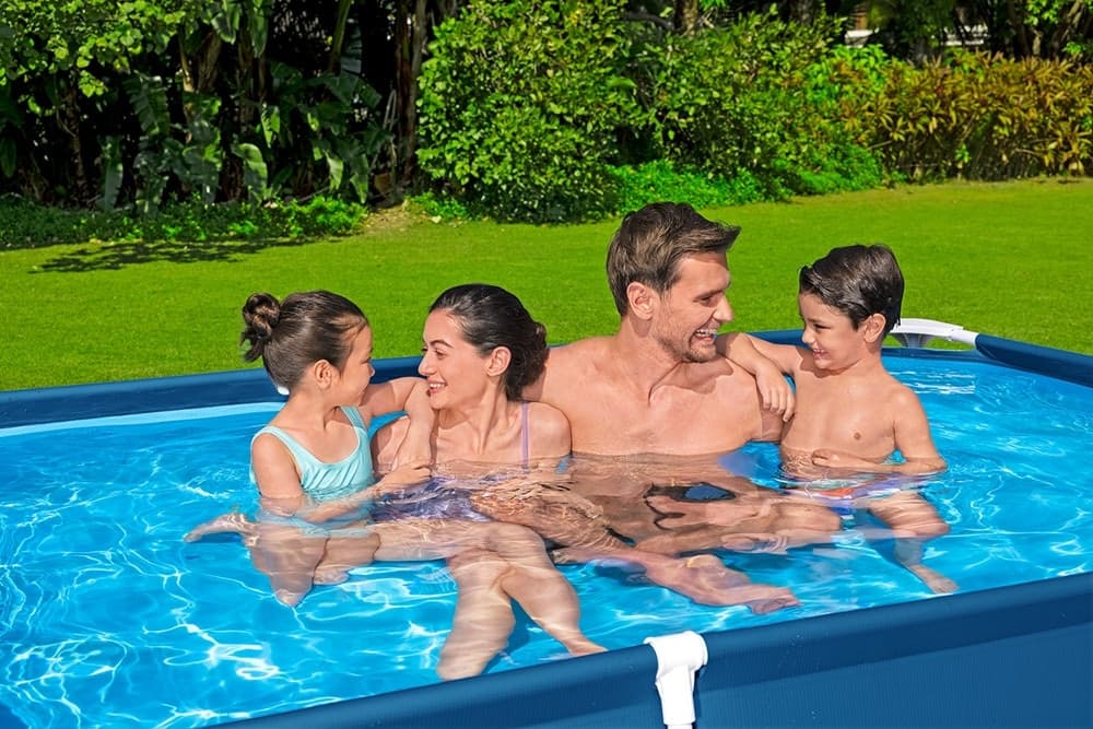 PISCINA RETTANGOLARE FUORI TERRA STEEL PRO FRAME SENZA POMPA CON STRUTTURA 259X170X61CM 56403 - 4