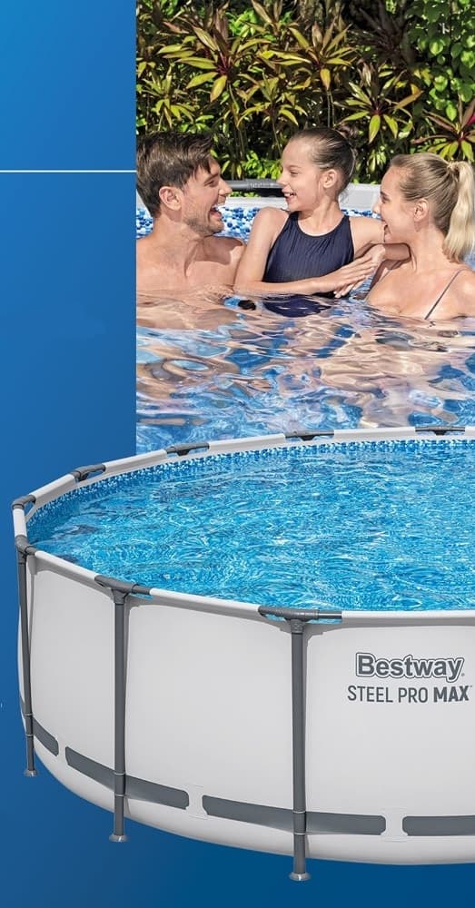PISCINA FUORI TERRA CON STRUTTURA STEEL PRO MAX POMPA FILTRO Ø457X122 CM ROTONDA 56438 - 5