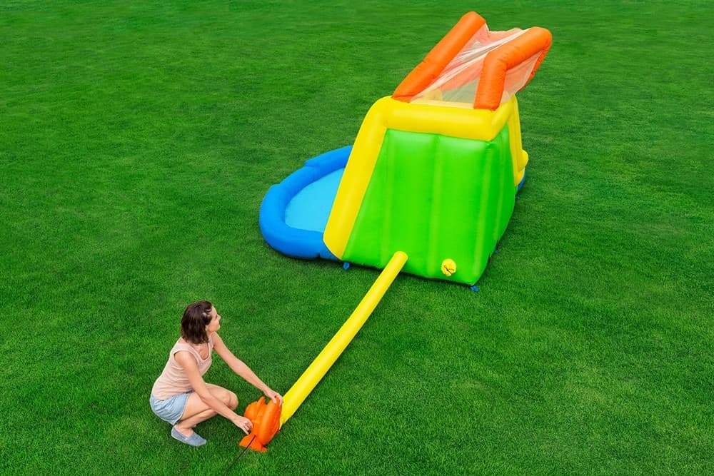 MEGA PARCO ACQUATICO CON MONTAGNA SOFFIATORE SCIVOLO PISCINA GONFIABILE 435X286X267CM 53478 - 6