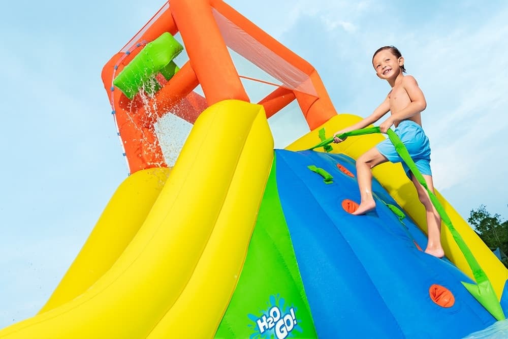 MEGA PARCO ACQUATICO CON MONTAGNA SOFFIATORE SCIVOLO PISCINA GONFIABILE 435X286X267CM 53478 - 8