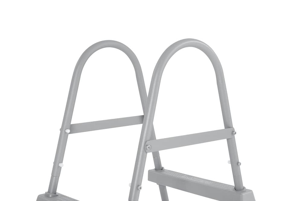 SCALA DA PISCINA FUORI TERRA 84CM SCALETTA SICUREZZA 2 GRADINI PLASTICA RESISTENTE 58430 - 7