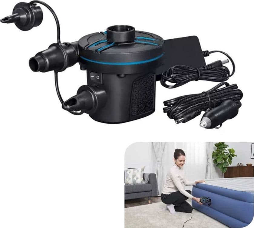 POMPA DI GONFIAGGIO ELETTRICA POWERTOUCH ACCENDISIGARI 12/230V 490L/MIN 3 ADATTATORI 62255 - 10