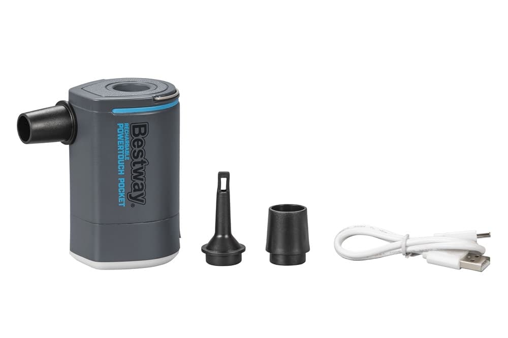 POMPA AD ARIA GONFIAGGIO POWERTOUCH POCKET A BATTERIA RICARICABILE 200L/MIN LUCE LED 62322 - 9