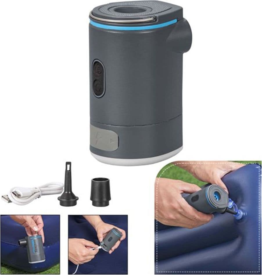 POMPA AD ARIA GONFIAGGIO POWERTOUCH POCKET A BATTERIA RICARICABILE 200L/MIN LUCE LED 62322 - 10