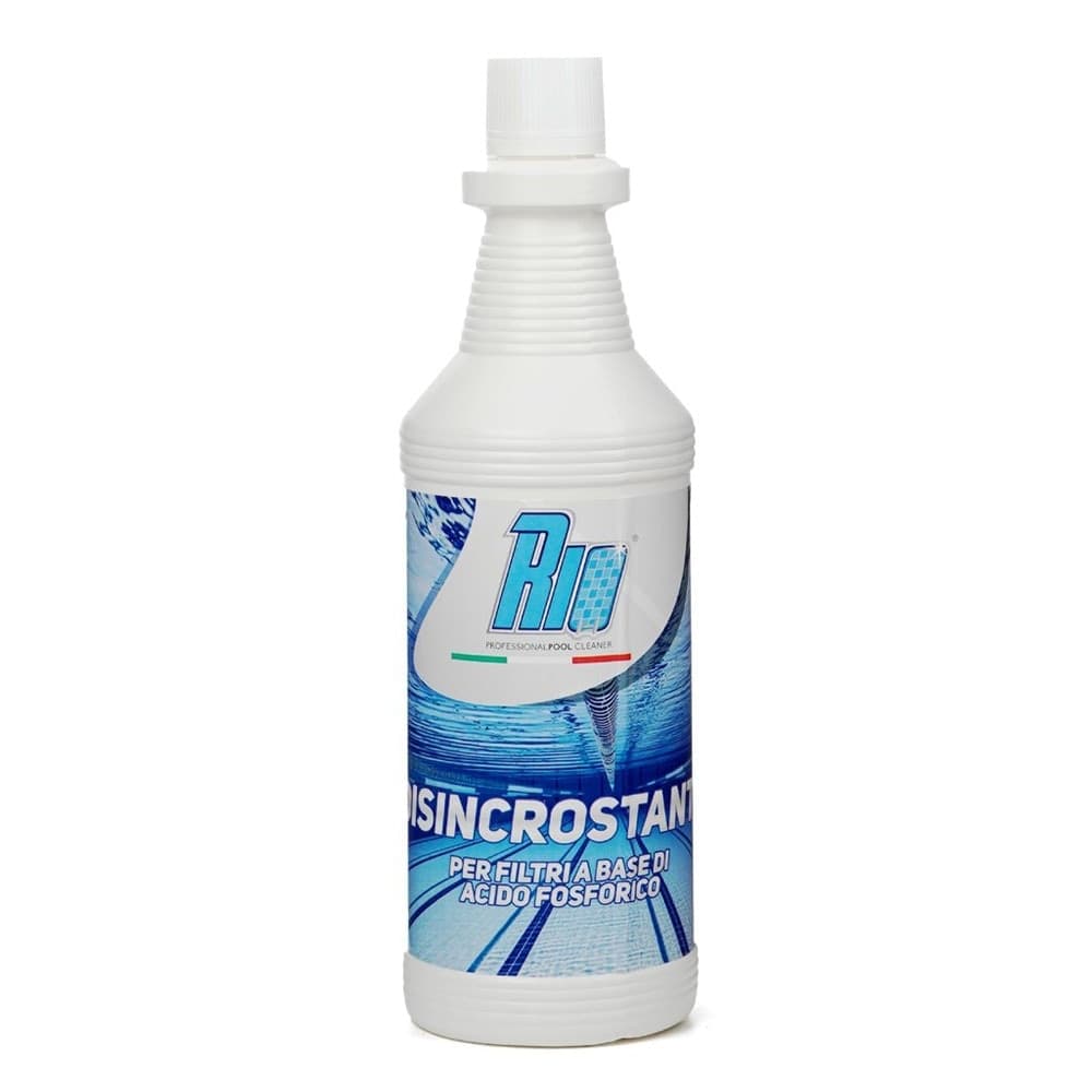 DISINCROSTANTE LIQUIDO PER PULIZIA FILTRI MANUTENZIONE PISCINE DISINFETTANTE 1KG 655431A