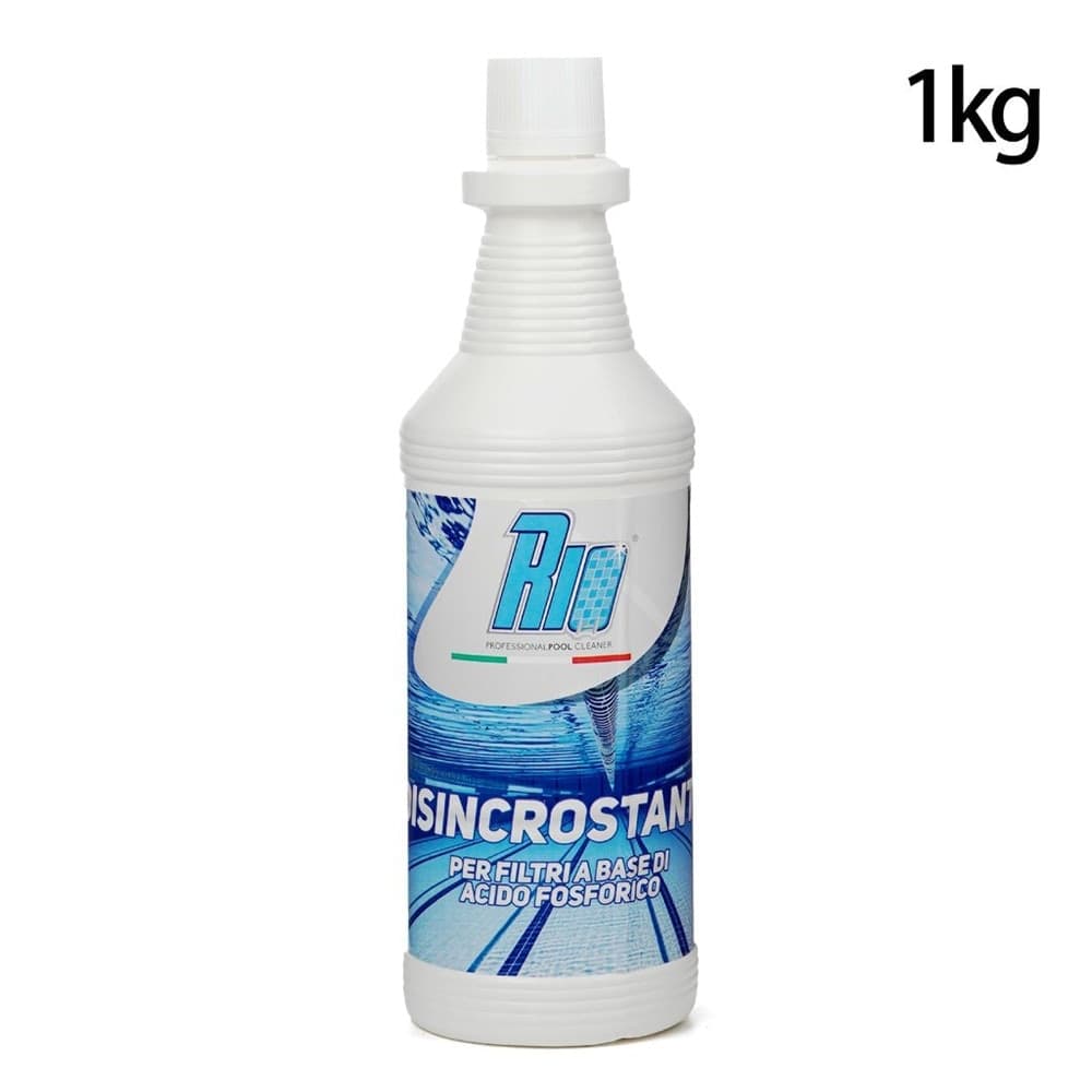 DISINCROSTANTE LIQUIDO PER PULIZIA FILTRI MANUTENZIONE PISCINE DISINFETTANTE 1KG 655431A - 2