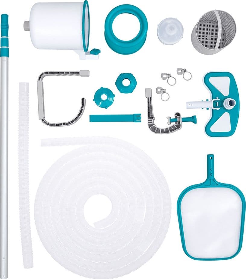KIT COMPLETO PER CURA PULIZIA PISCINA FUORI TERRA FINO A 610CM CON ASPIRATORE SKIMMER 58237 - 11