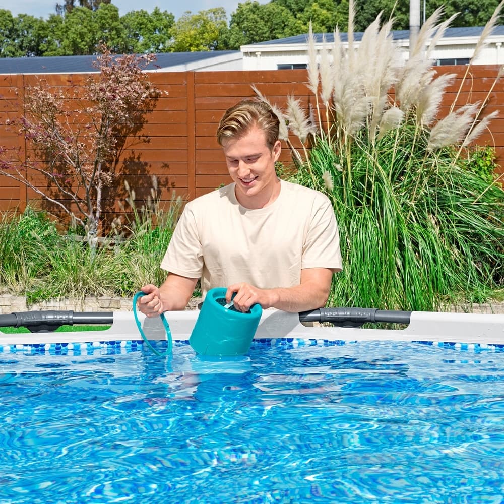 KIT COMPLETO PER CURA PULIZIA PISCINA FUORI TERRA FINO A 610CM CON ASPIRATORE SKIMMER 58237 - 5