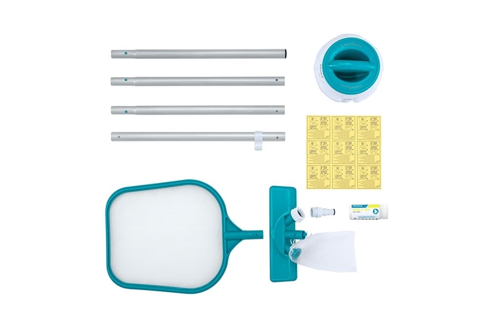 KIT COMPLETO PER CURA MANUTENZIONE ACCESSORI PULIZIA PISCINE FUORI TERRA FINO A 396CM 58794 - 12