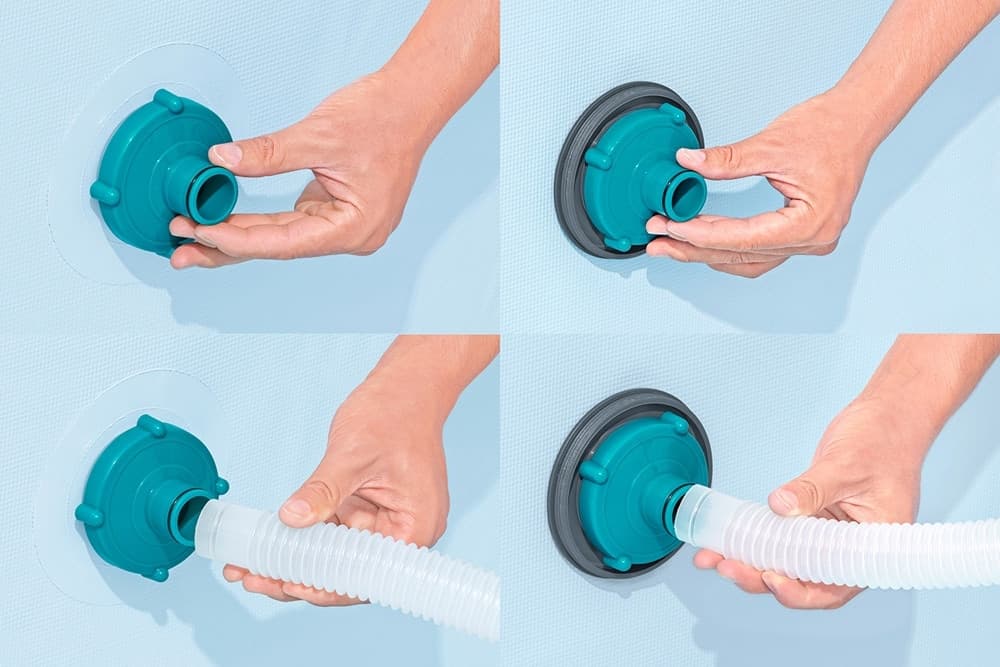 ASPIRATORE SISTEMA DI PULIZIA PER PISCINE FUORI TERRA FINO A 457CM AZIONATO DA POMPA 58212 - 10