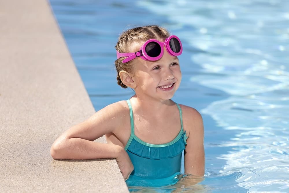 OCCHIALINI DA NUOTO AQUASHADES PER BAMBINI 3+ ANNI FASCIA REGOLABILE IN SILICONE 21178 - 15