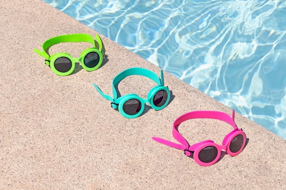 OCCHIALINI DA NUOTO AQUASHADES PER BAMBINI 3+ ANNI FASCIA REGOLABILE IN SILICONE 21178 - 26