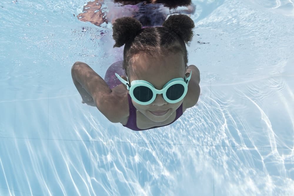 OCCHIALINI DA NUOTO AQUASHADES PER BAMBINI 3+ ANNI FASCIA REGOLABILE IN SILICONE 21178 - 4
