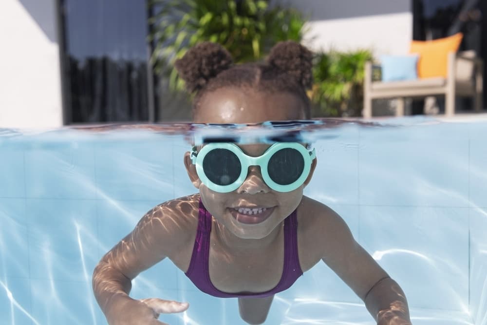 OCCHIALINI DA NUOTO AQUASHADES PER BAMBINI 3+ ANNI FASCIA REGOLABILE IN SILICONE 21178 - 5