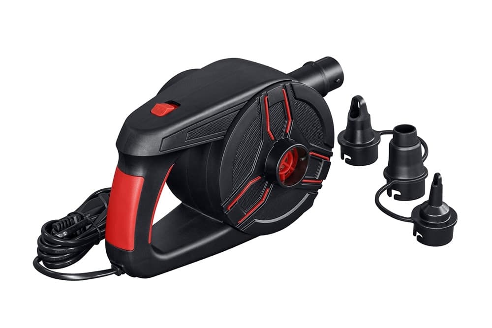 POMPA DI GONFIAGGIO ELETTRICA POWERGRIP 1.100 L/MIN CON MANIGLIA 3 ADATTATORI 62258 - 5