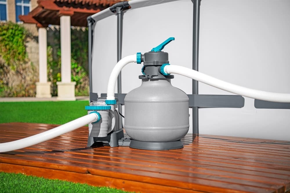 POMPA SISTEMA DI FILTRAGGIO A SABBIA CON TIMER 6.056 L/H PER PISCINE FUORI TERRA 58497 - 9