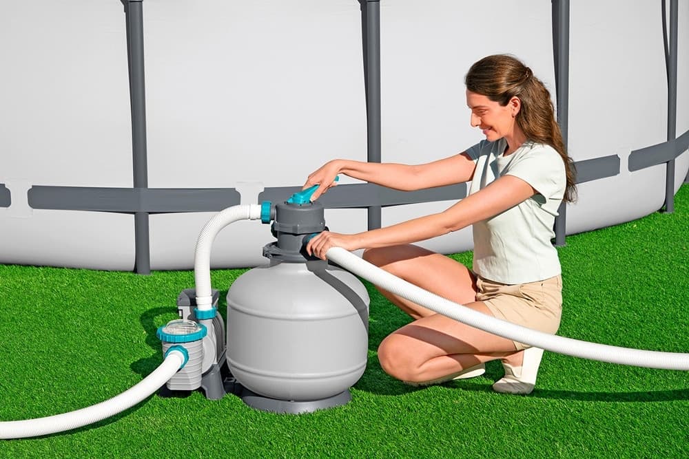 POMPA SISTEMA DI FILTRAGGIO A SABBIA CON TIMER MANOMETRO 8.327L/H PISCINE FUORI TERRA 58499 - 3