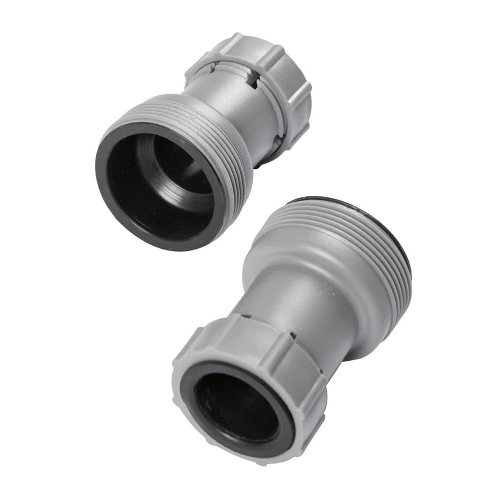 2PZ ADATTATORE PER COLLEGARE TUBI DA 38MM A VALVOLE PISCINA DA 32MM SISTEMI FILTRAGGIO 58236