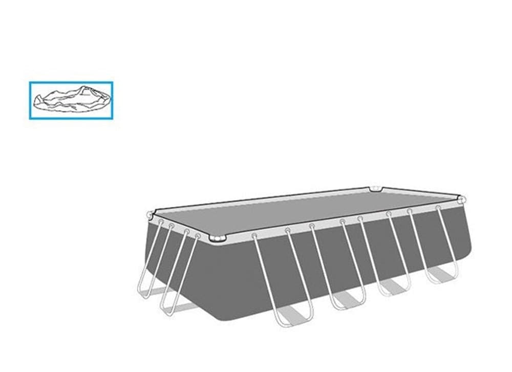 TELO DI RICAMBIO PER PISCINE POWER STEEL 549X274X122CM COPERTURA RETTANGOLARE P03631 - 3