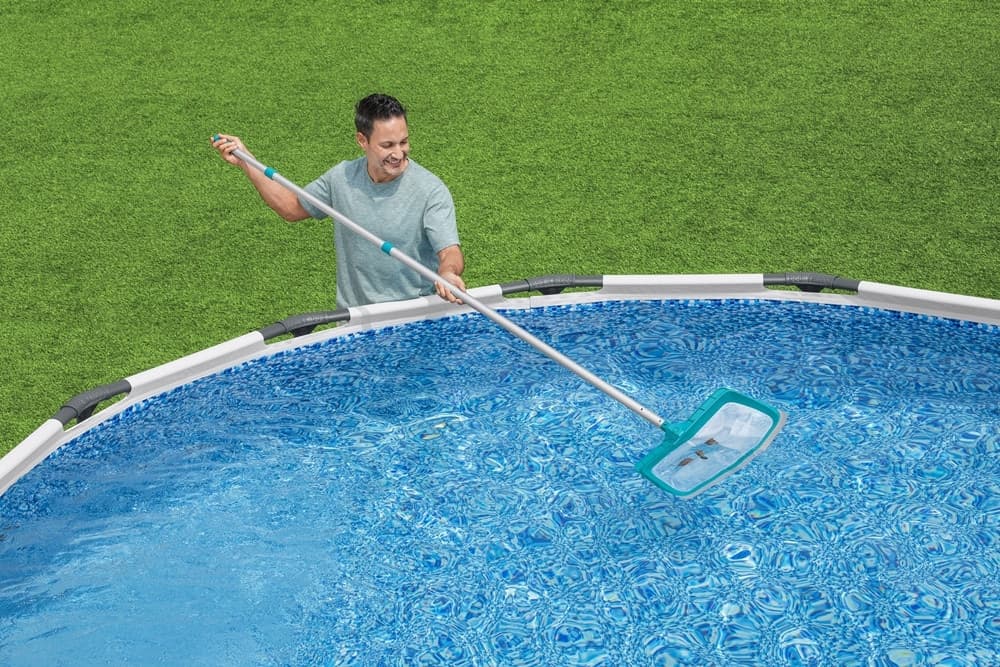 RETINO SKIMMER CON BORDO IN GOMMA PER PULIZIA PISCINA PER ASTA TELESCOPICA Ø30MM 58660 - 2