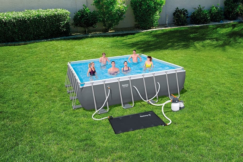 PANNELLO TAPPETINO RISCALDATORE A ENERGIA SOLARE PER PISCINA FUORI TERRA 110X171CM 58423 - 3