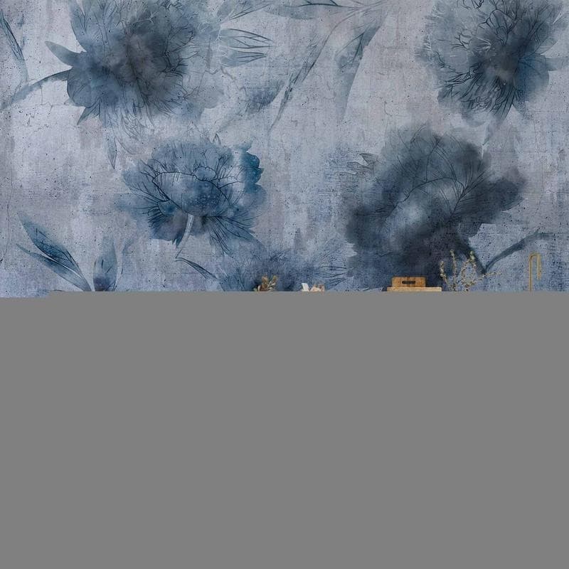 Carta da parati - Blue Peonies - 2